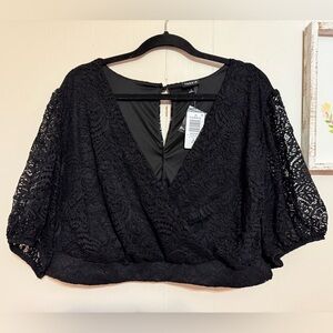 Torrid Black Lace Top
